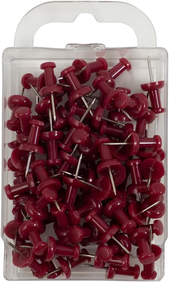 JAM PAPER Colorful Push Pins