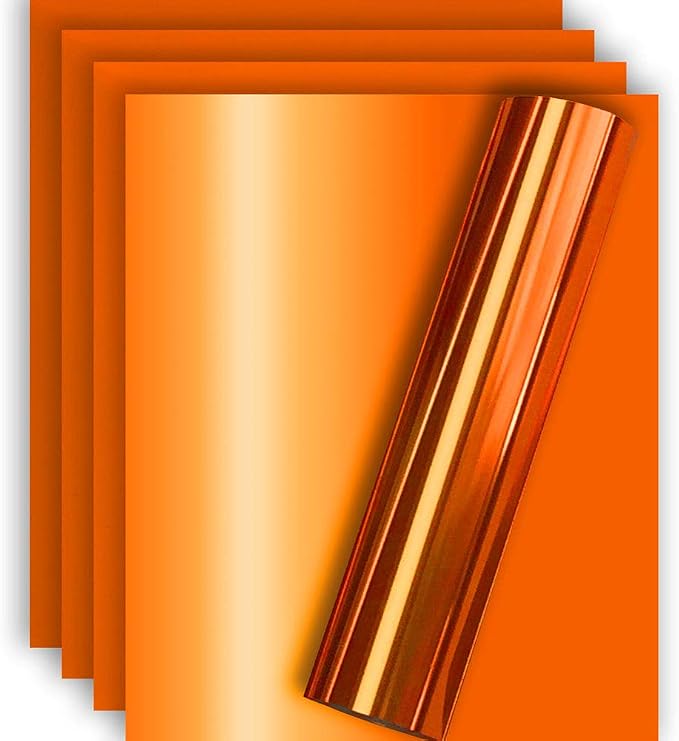 Orange Foil HTV Heat Transfer Vinyl