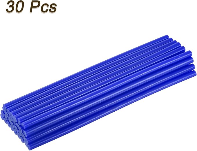 uxcell 30pcs 7mm x 200mm Full Size Hot Glue Gun Sticks 8-inch x 0.27-inch High