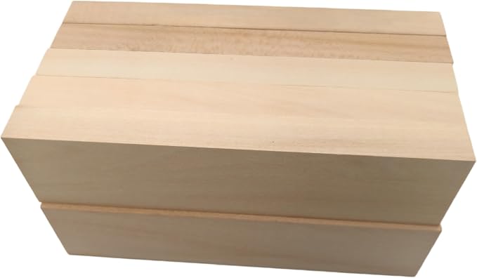 10PCS Basswood Carving Blocks, Whittling Wood Carving Kit, Unfinished Wooden