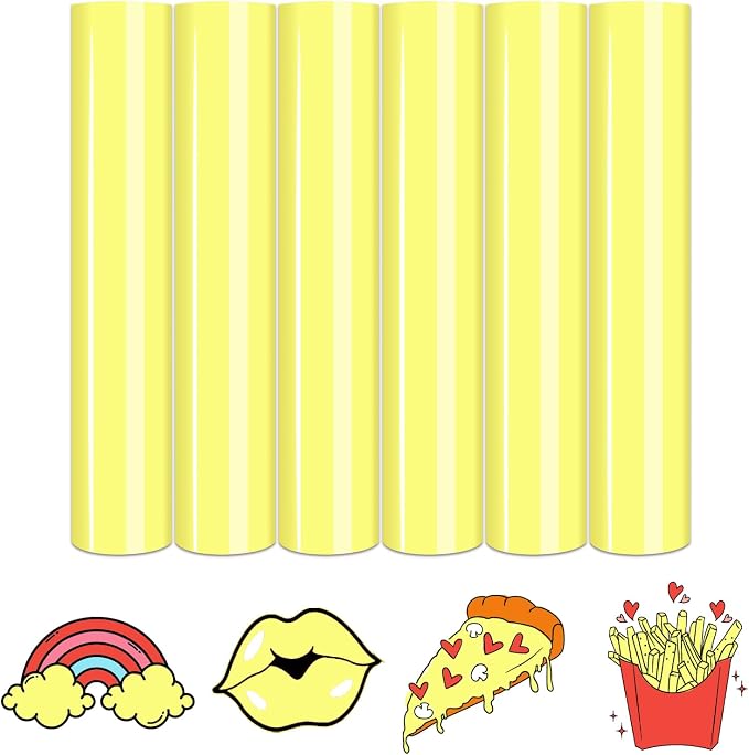 Tintnut Golden Kiwi Color Heat Transfer Vinyl, easy cut & weed, stretch washable