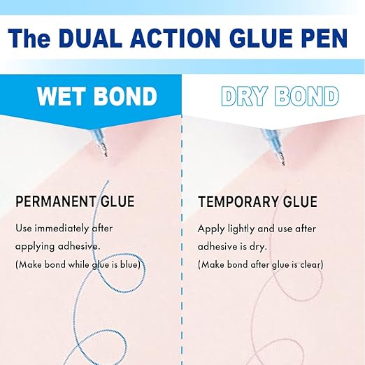 Kuretake Zig 2 Way Glue Stick Pen, Board Tip, 15mm Tip, AP-Certified, Made in