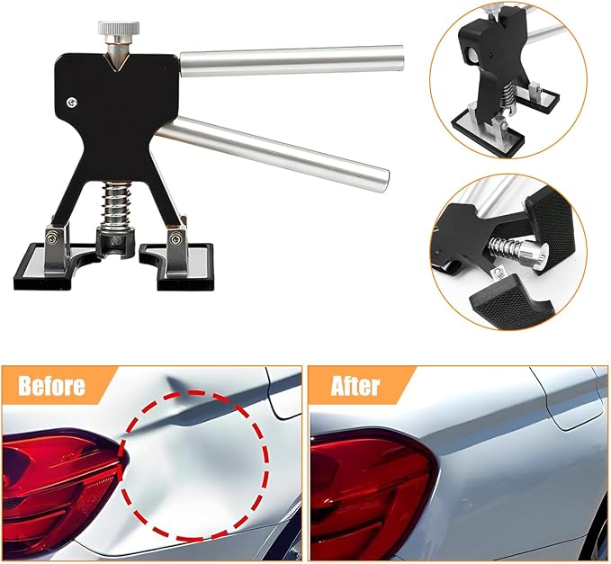Zpana 18PCS/Set Car Dent Puller Kit, Paintless Vehicle Remover Pull Tools
