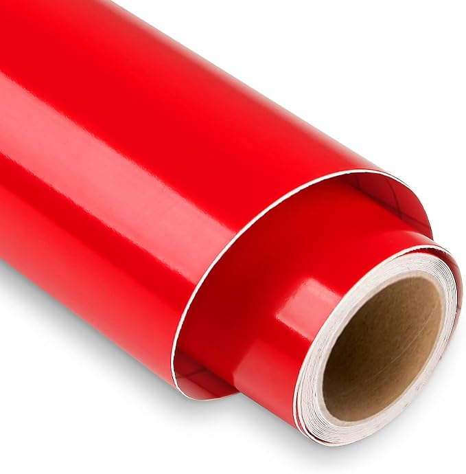 Lya Vinyl Glossy Red Permanent Vinyl, Window & Home Decal