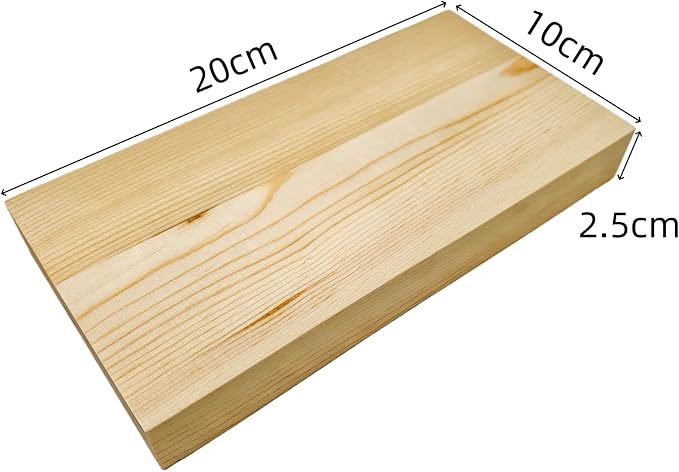 6PCS Rectangle Wood Boards Unfinished Wood Blocks