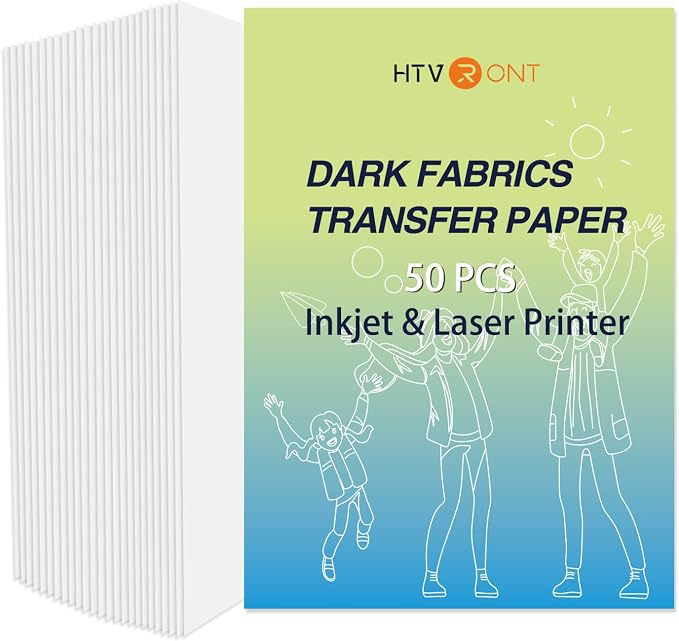 HTVRONT Heat Transfer Paper for Dark T Shirts