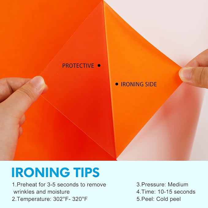Neon Orange HTV Iron on Vinyl 12Inch by 12ft Roll HTV Heat Transfer Vinyl