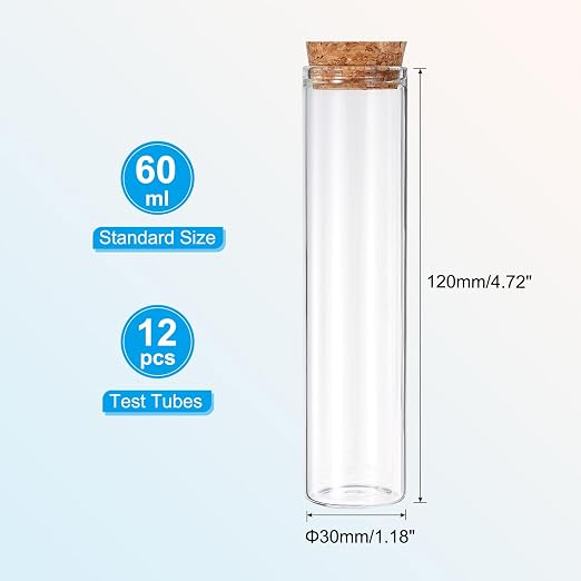 PATIKIL 60ml Test Tubes