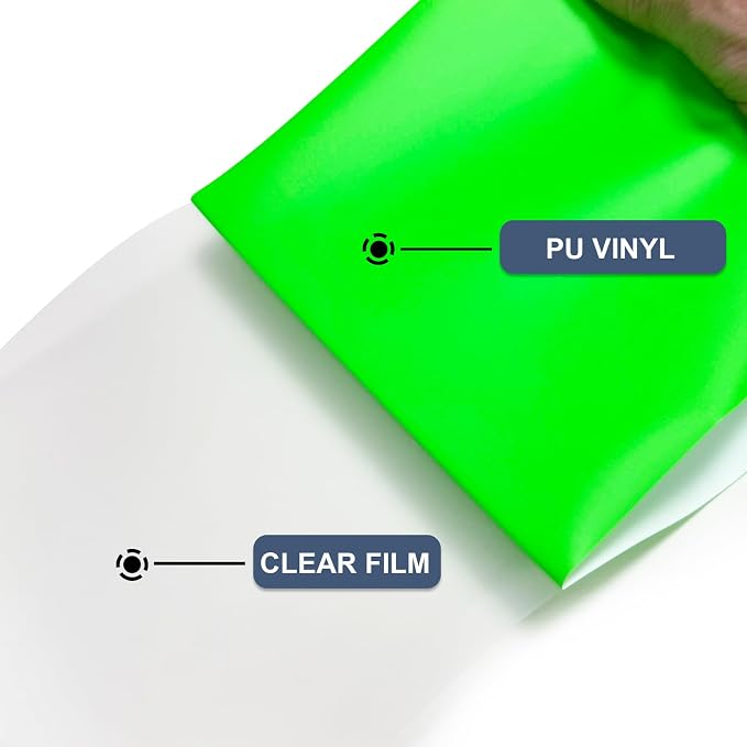 Neon Green Heat Transfer Vinyl HTV Roll Matte PU 12" x 15 ft. | Easy to Cut