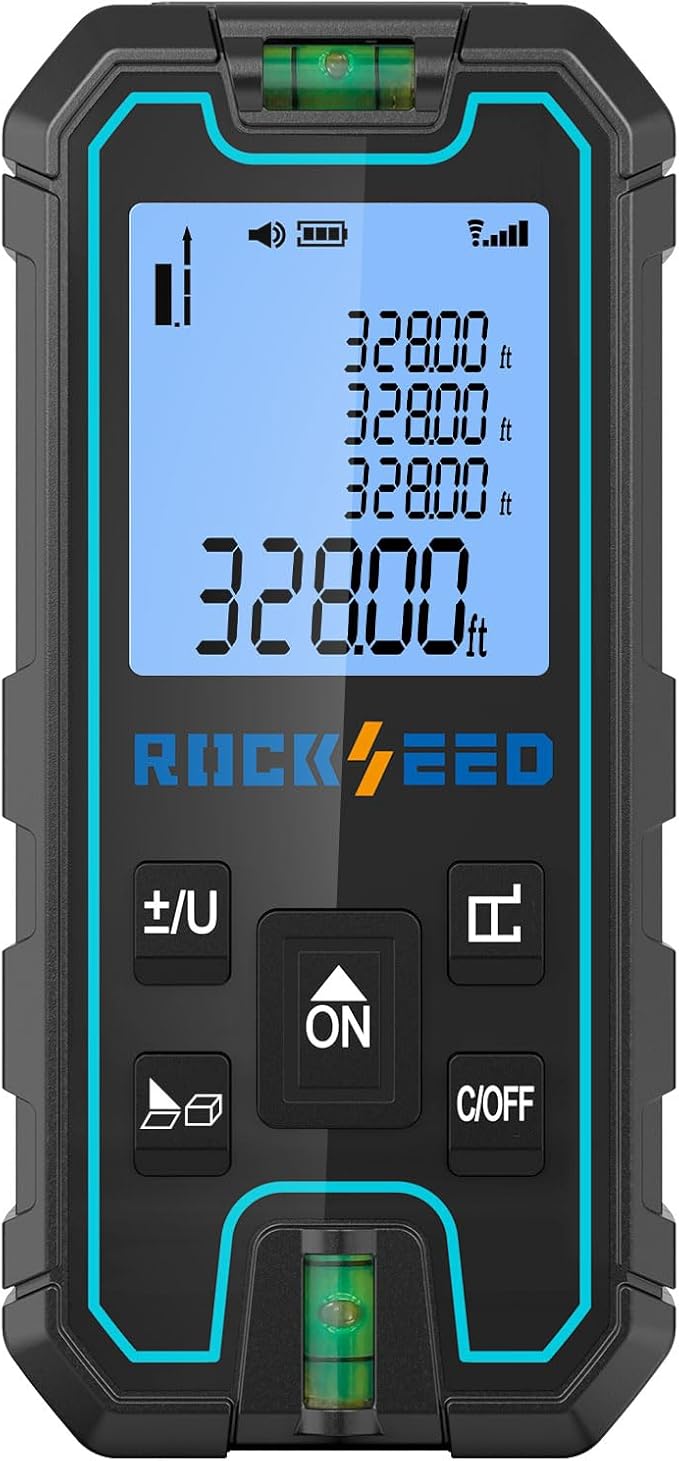 Laser Measuring Tool 165 Feet, RockSeed Portable Laser Measure, Digital