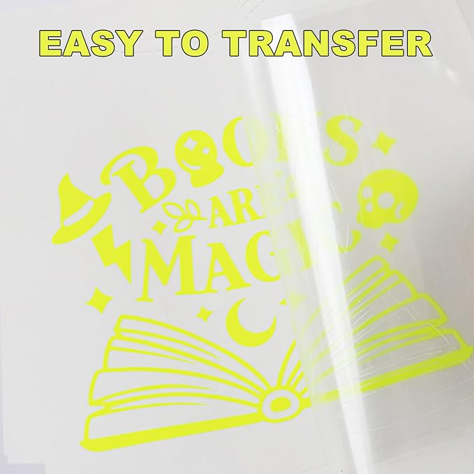 HTV Neon Yellow Iron on Vinyl 12Inch by 12ft Roll HTV Heat Transfer Vinyl