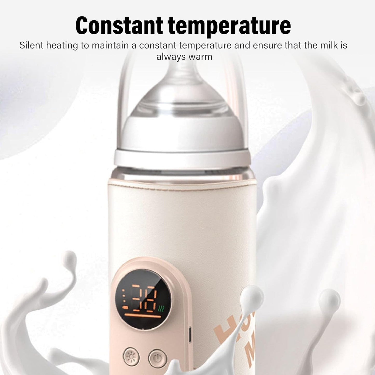 Baby Bottle Warmer, Constant Temperature Portable Baby Milk Warmers Electric Bottle Warm Sleeve For Travel Outdoor