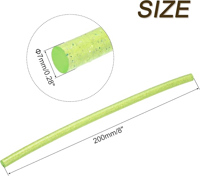 uxcell 30pcs 7mm x 200mm Mini Hot Glue Sticks