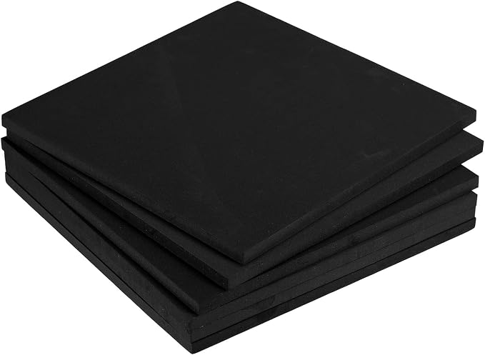 MECCANIXITY EVA Foam Sheets Black 9.8 Inch x 9.8 Inch 10mm Thick Crafts Foam