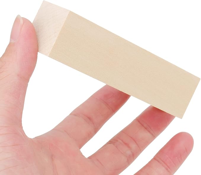 JOIKIT 30 Pack 4 x 1 x 1 Inches Basswood Carving Blocks, Unfinished Soft Wood