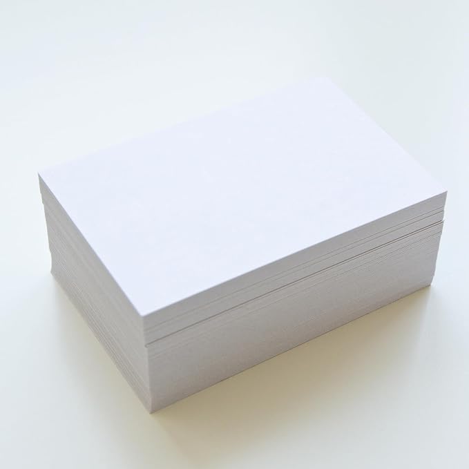 100 Sheets White Cardstock 4" x 6" Thick Paper