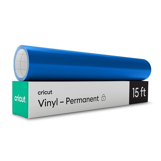 Cricut Premium Permanent Vinyl Roll, Medium Blue