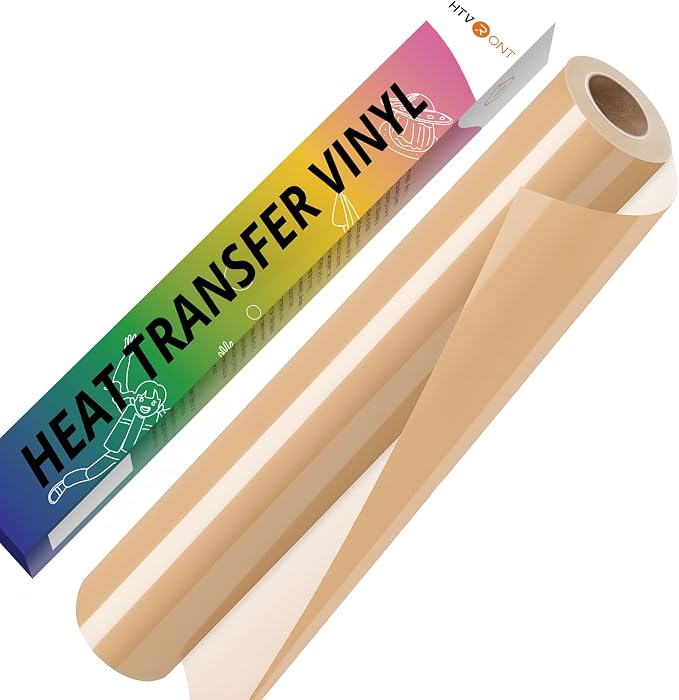 HTVRONT Tan HTV Vinyl Roll