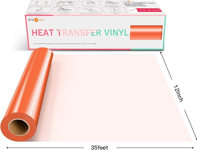 HTVRONT HTV Vinyl Rolls Heat Transfer Vinyl