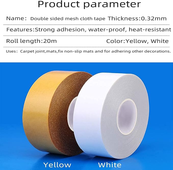 Qujianwei Carpet Tape Double Sided, Rug Tape