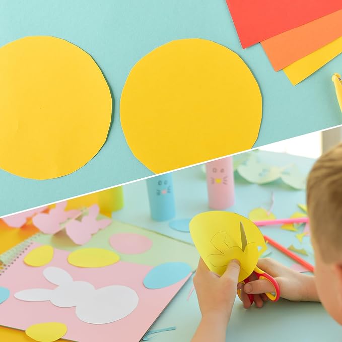 MECCANIXITY 60 PCS Light Green Circle Cutouts Paper, 8 Inch Round Cutouts