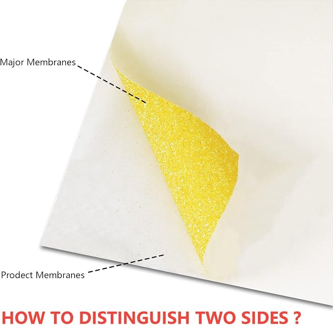 guangyintong Glow Glitter Gold Heat Transfer Vinyl HTV Rolls, Glitter HTV Vinyl