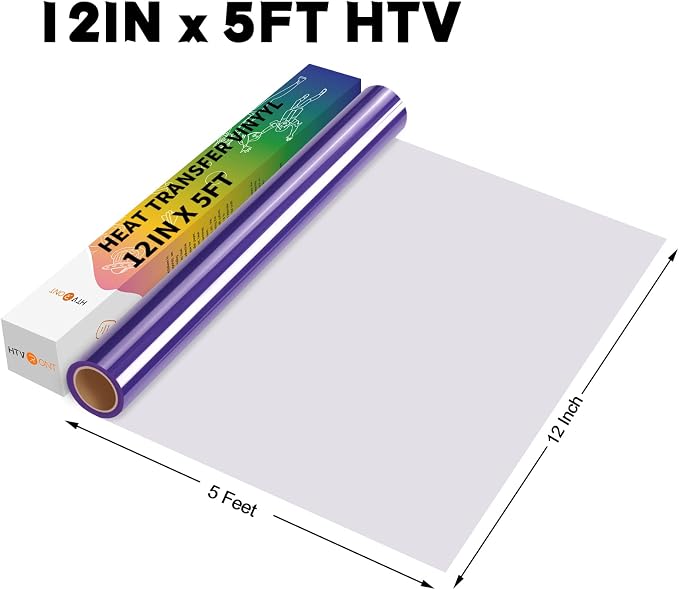 HTVRONT HTV Vinyl Rolls Heat Transfer Vinyl
