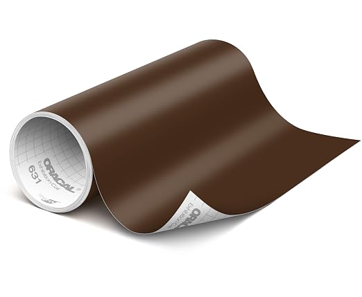 ORACAL 631 Matte Brown Vinyl Durable Roll Easy to Weed Permanent Adhesive Craft