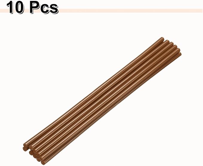 HARFINGTON 10pcs Hot Glue Sticks 0.28" Dia x 11.81" Long EVA Mini Hot Melt