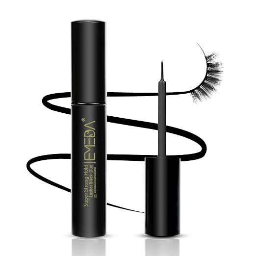 EMEDA Eyelash Glue Black Lashes Glue Super Strong Hold 24H/ Water
