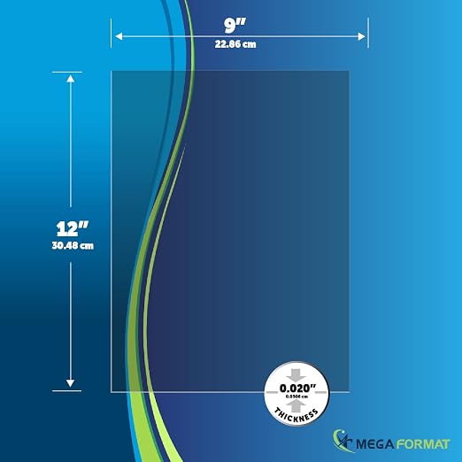 Clear Acrylic Sheets, 0.02 Inch Transparent Thin Plastic Sheets
