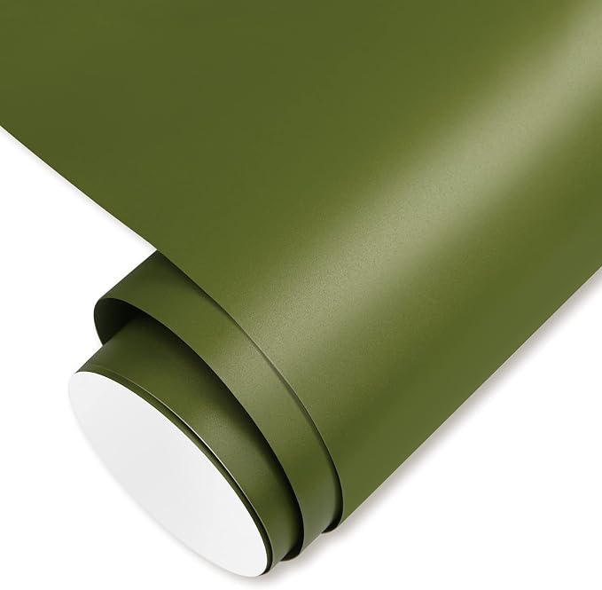 Gatichetta Green Vinyl Army Green Self Adhesive Vinyl Craft Permanent Vinyls