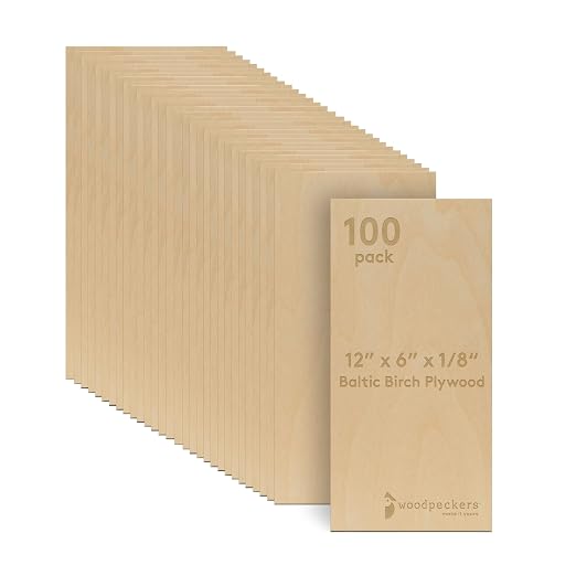 Baltic Birch Plywood, 3 mm 1/8 Craft Wood, B/BB Grade Baltic Birch Sheets