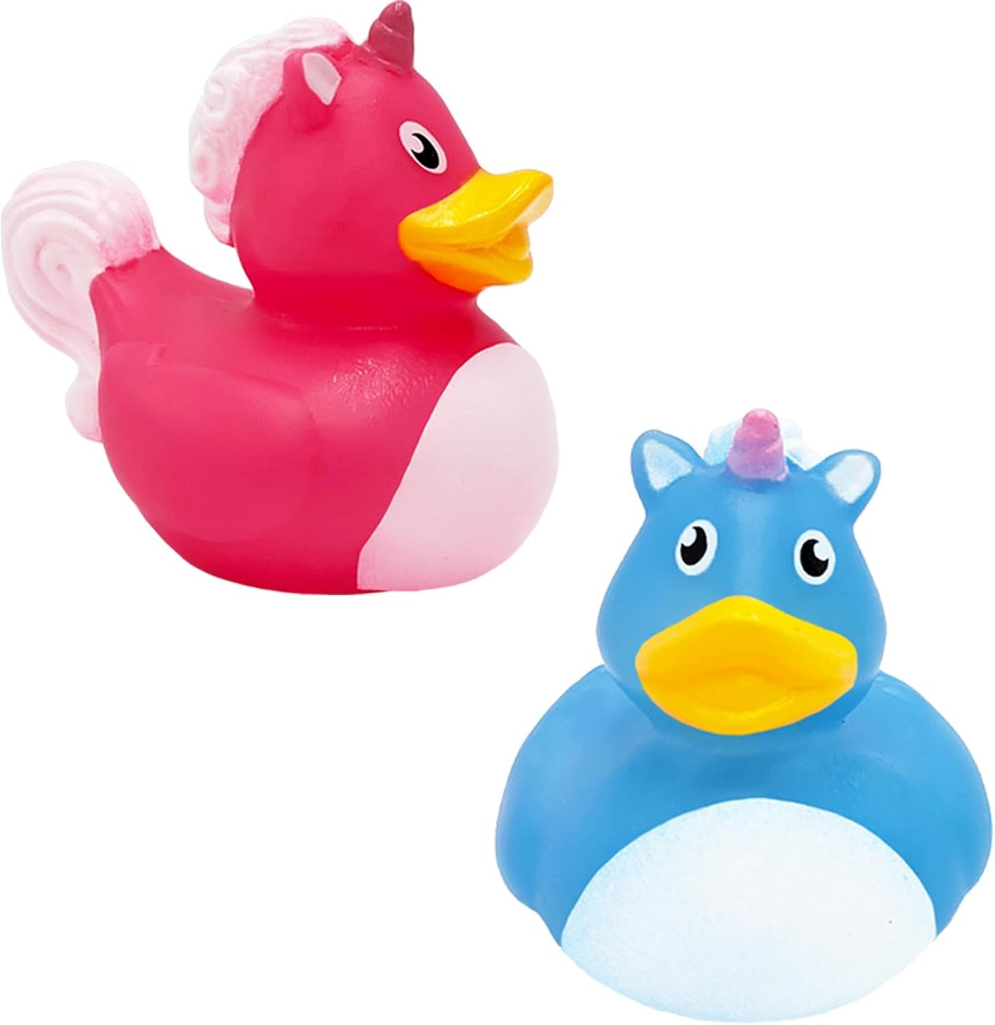The Dreidel Company Unicorn Rubber Duck Toy Duckies for Kids, Bath Birthday Baby Showers Summer Beach and Pool Activity, 2" (12-Pack)