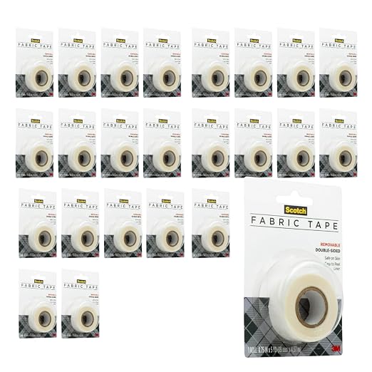 Scotch Removable Fabric Tape, 3/4 in x 180 in Rolls, Model FTR-1-CFT