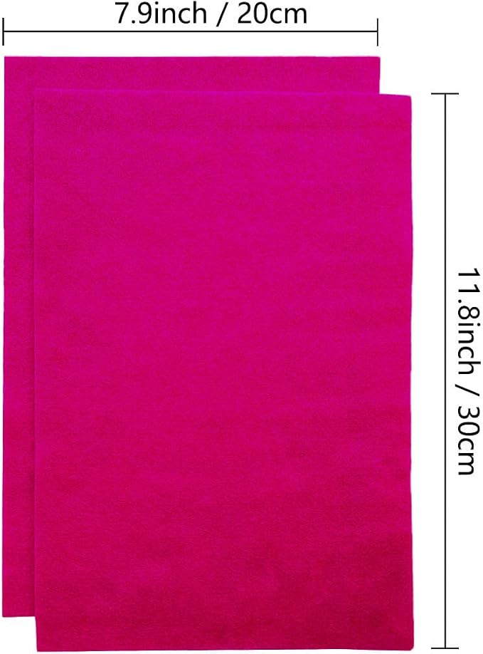Jtnohx Color Felt, Soft Felt Sheets, 1.4mm Thick 8"x12" Handicraft Felt Fabrics