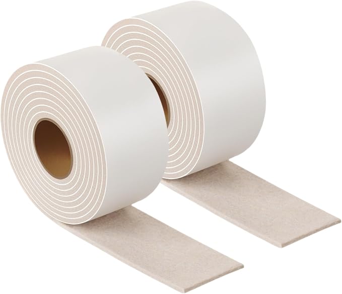 Felt Strips with Adhesive Backing – Furnigear Heavy Duty Cuttable Felt Tape