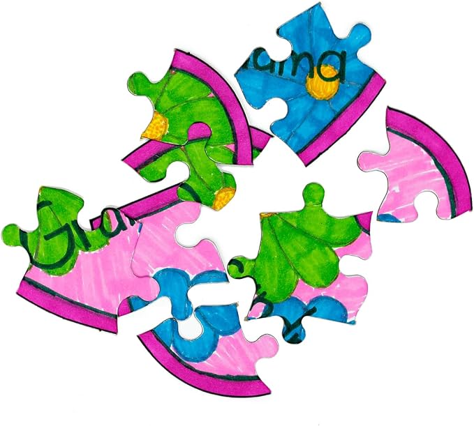 Hygloss 24 Blank Heart Puzzles – 6 x 8 Inches – Ideal
