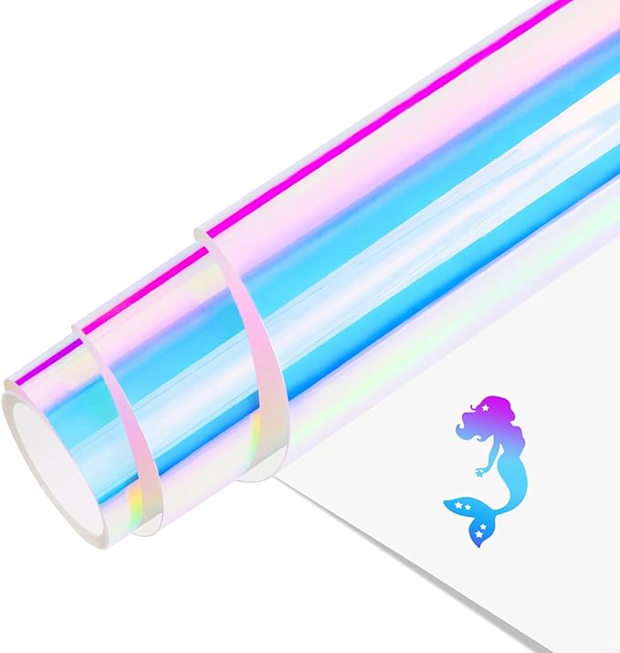 Holographic HTV Heat Transfer Vinyl, Iron on Transfers