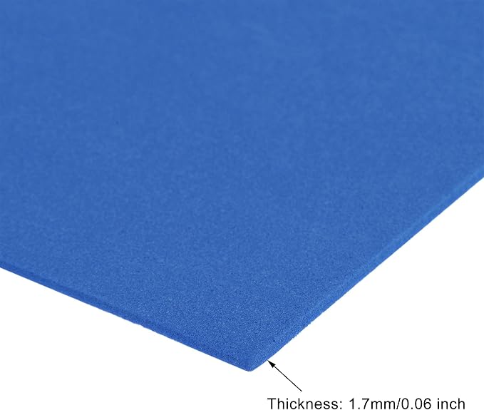 uxcell Dark Blue EVA Foam Sheets 11 x 8 inch 1.7mm Thickness