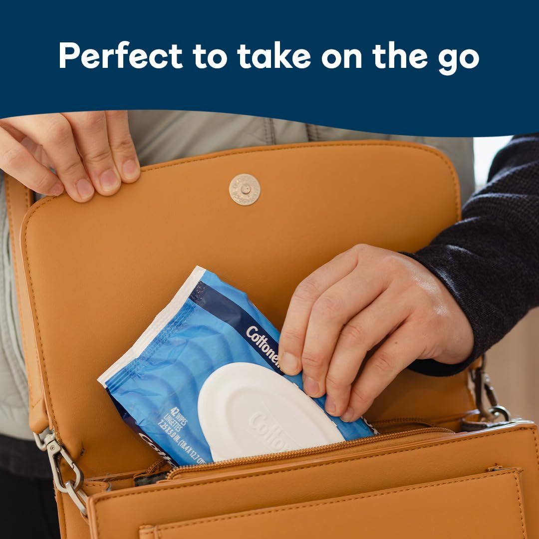 Cottonelle XL Flushable Wet Wipes, Adult Wipes Large, 2 Flip-Top Packs, 45 Wipes Per Pack (90 Total Wipes), Packaging May Vary
