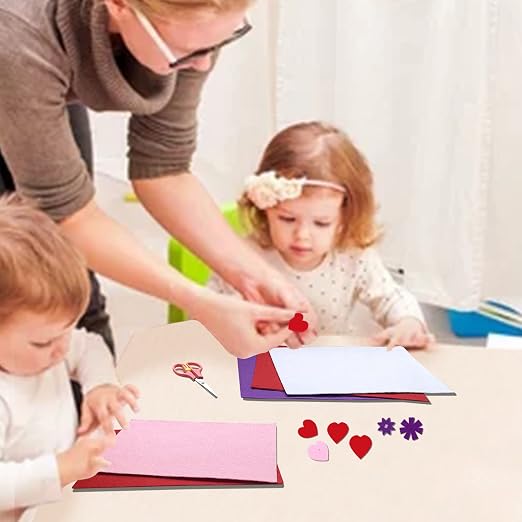 Jtnohx Self Adhesive Felt Sheets, 12 Pieces Felt Fabric