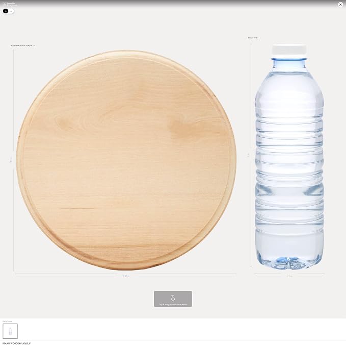 Unfinished Wooden Circles 8 inch, Charcuterie Board, by Woodpeckers