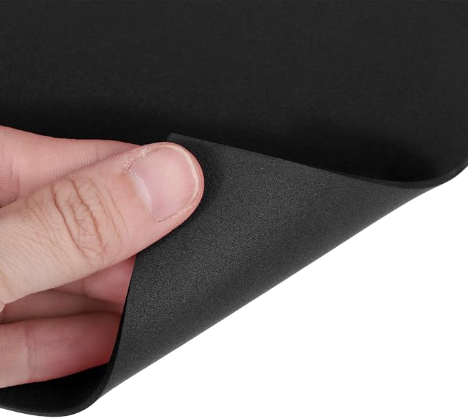 MECCANIXITY EVA Foam Sheets Black 35.4 Inch x 19.7 Inch 2mm Thick Crafts Foam
