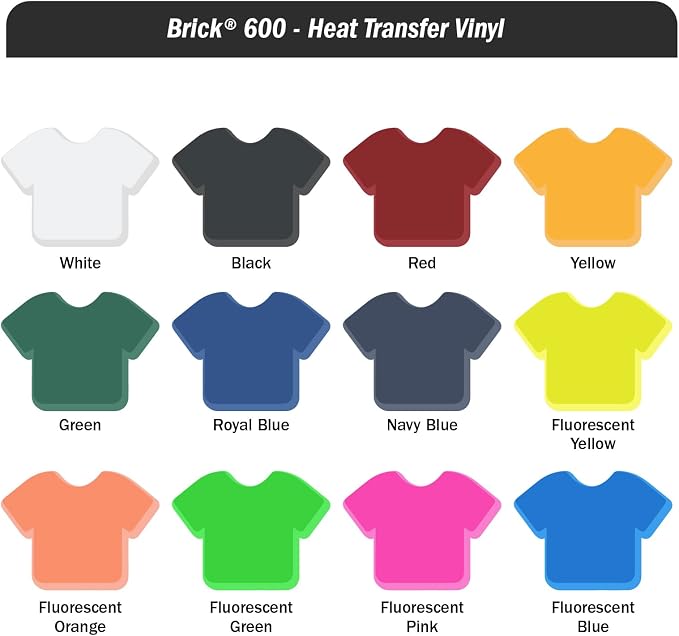 Siser Brick 600 Heat Transfer Vinyl, 11.8" x 3FT Roll