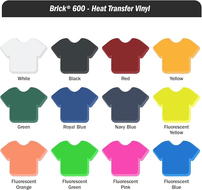 Siser Brick 600 Heat Transfer Vinyl, 11.8" x 3FT Roll