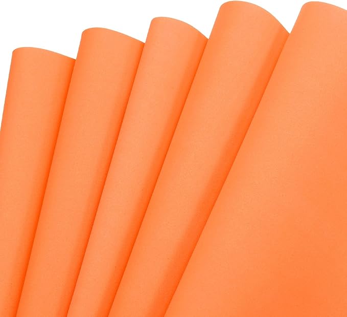 MECCANIXITY EVA Foam Sheets Orange 35.4 Inch x 19.7 Inch 2mm Thick Crafts Foam