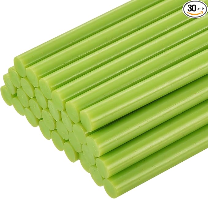 uxcell 30pcs Full Size Hot Glue Gun Sticks 8-inch x 0.27-inch High Sticky Small