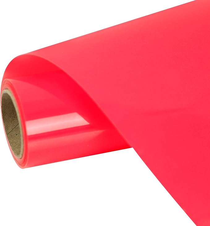 FUNKAKA Neon Red Heat Transfer Vinyl HTV Rolls