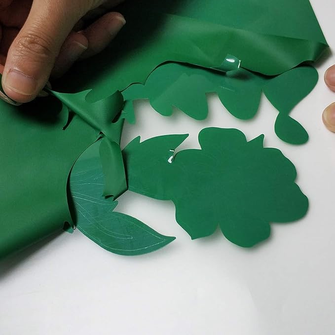 guangyintong Heat Transfer Vinyl Green HTV Rolls, Matte Surface PVC Material